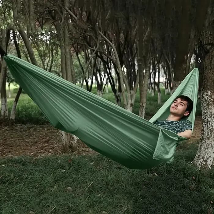 1 ensemble de hamac avec sangles et sac de rangement, adapté aux pique-niques sur la plage, la rando