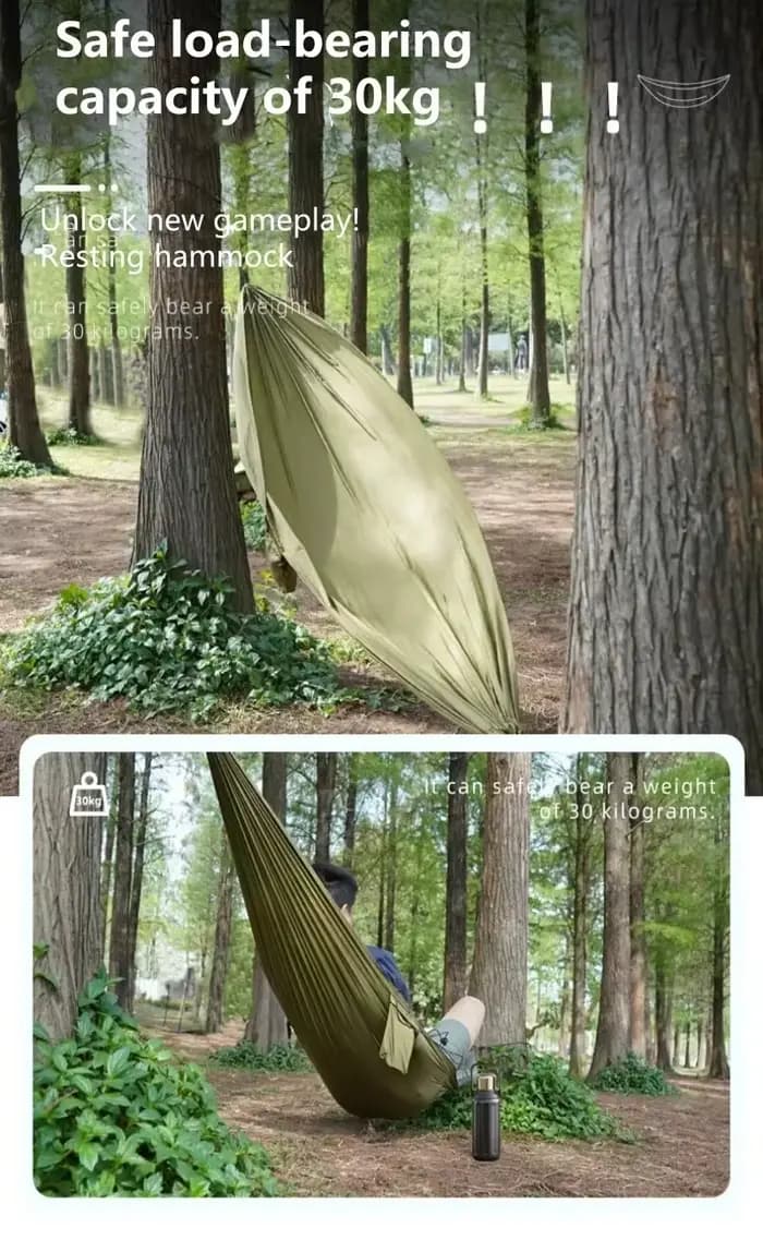 Hamac ultraléger, sangle de rangement portable pour la randonnée