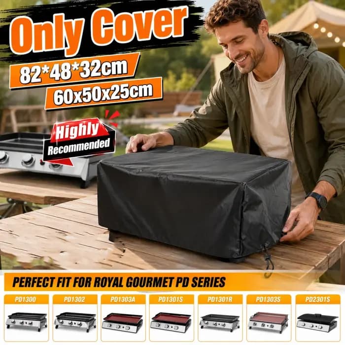 Housse de protection multi-tailles pour grils de 17 à 35 pouces, housse de barbecue robuste en polyester 210D pour barbecue à gaz à toit plat