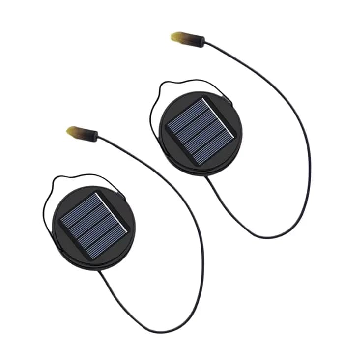 RMWIN-2Pack 600Mah lumières solaires haut de remplacement pour lanterne extérieure lumières étanche