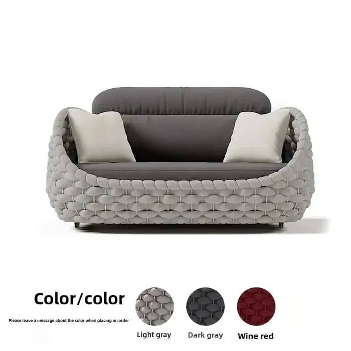 Combinaison de cour, chaise Double pour Villa