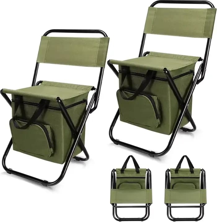 Chaise lunaire pliante portable avec dossier, chaise pliante d'extérieur légère avec sac isotherme,