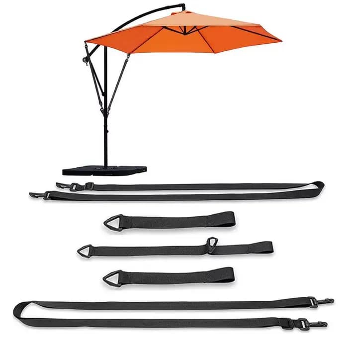 Protection contre le vent pour grands parasols en porte-à-faux, sangle coupe-vent pour parapluie de
