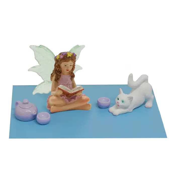 Lot de 6 Statues de Fées des Fleurs en Résine pour Bonsaï
