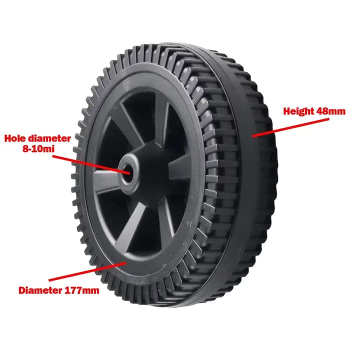 Nouvelles pièces de rechange de roues de gril 170/177mm 2 pièces/ensemble 7 pouces roue