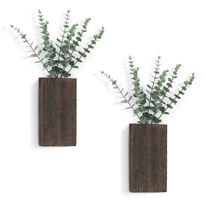 Jardinière murale en bois pour légumes et fleurs séchées