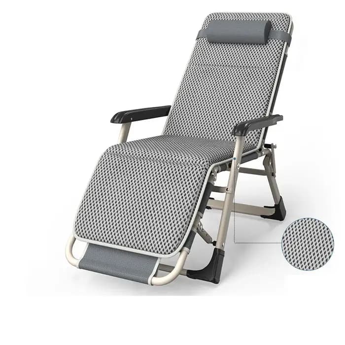 Chaise Inclinable Pliable avec Dossier Réglable