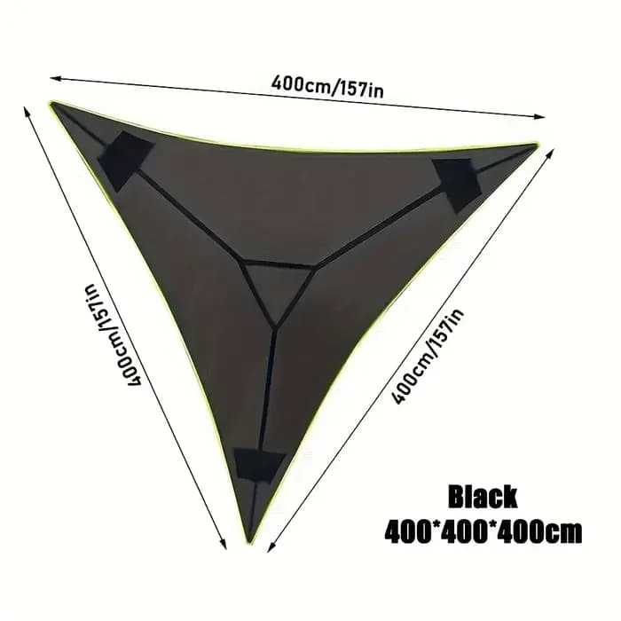 Hamac triangulaire portable en maille légère pour plusieurs personnes