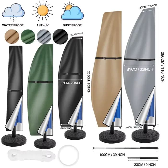 Housse de Parasol imperméable pour parasol de Patio