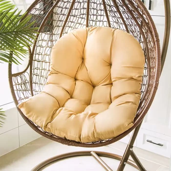Coussin de balançoire en forme d'œuf pour intérieur et extérieur