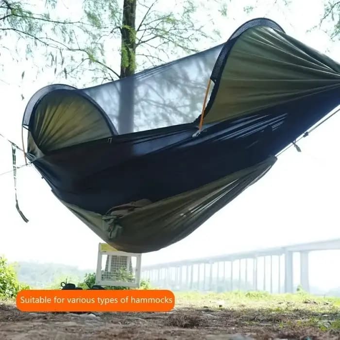 Nouveaux hamacs de rangement extérieur 2025 pour le camping portable, les voyages, le jardin, la randonnée en nature, les vêtements, les chaussures et l'équipement – Petit hamac