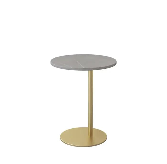 Petite table basse d'angle ronde pour appartement