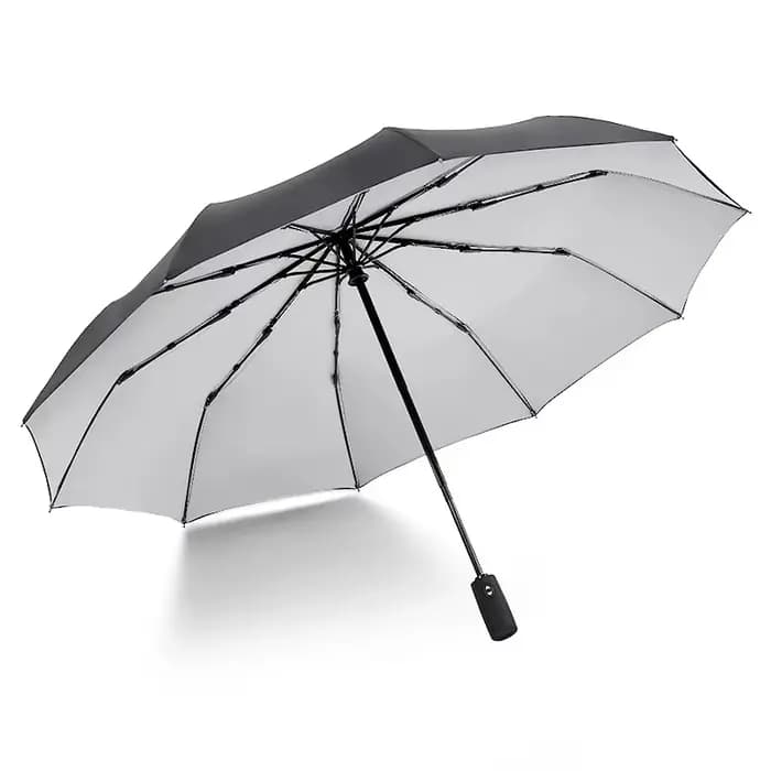 Parasol d'extérieur Double couche à 10 os, ouverture et fermeture entièrement automatiques du parapl