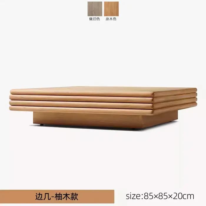 Meubles de luxe en bois de teck, meubles d'extérieur de jardin de Patio, Table basse en bois massif
