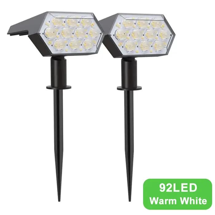 108 LED lumières solaires extérieures spots