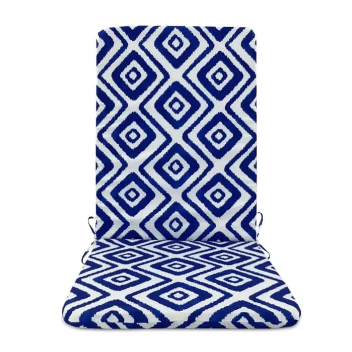 Coussins d'extérieur intégrés pour chaises de jardin avec dossier