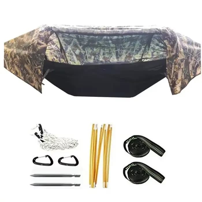 Hamac parachute, filet anti-insectes multifonctionnel, étanche, coupe-vent, ultraléger, tente aérien