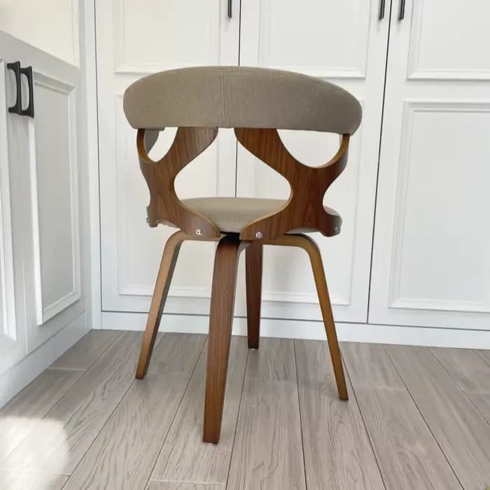 Gardenia-Chaise de salle à manger moderne du milieu du siècle