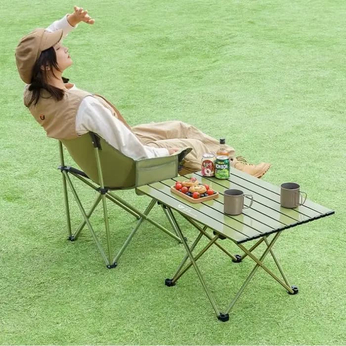 Table de camping pliable d'extérieur