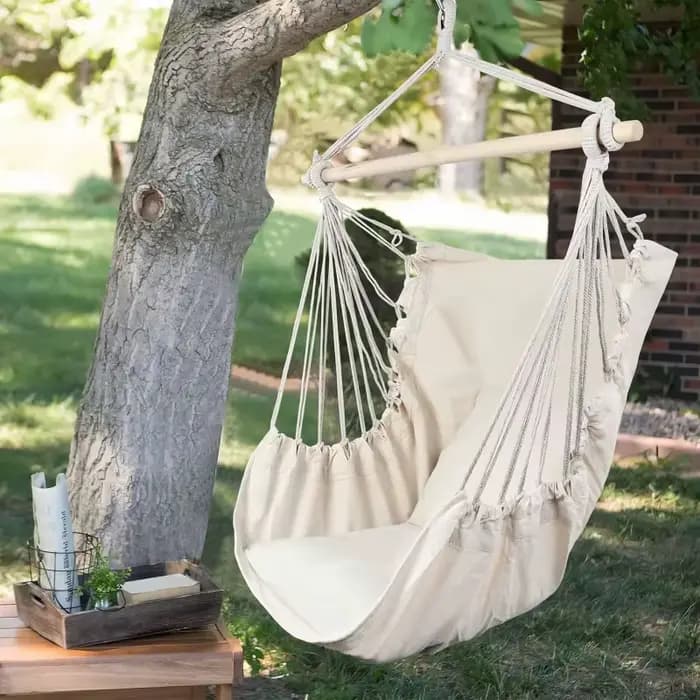Hamac d'extérieur Portable en toile semi-enveloppée