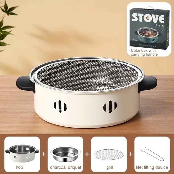 1 pièce Gril de table portable polyvalent avec grille