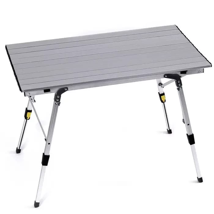 Table de camping pliante en alliage d'aluminium