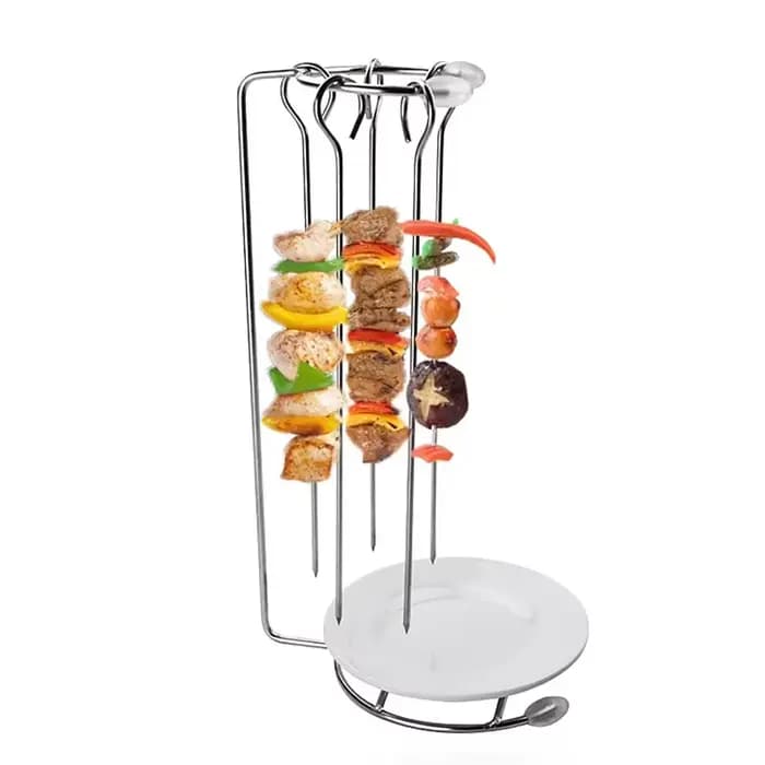 Support suspendu pour Barbecue en acier inoxydable, multifonctionnel, pratique, facile à nettoyer, brochettes parfumées, support suspendu pour Barbecue